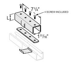 Raceway Splice Plate 13/16 Strut - Click Image to Close